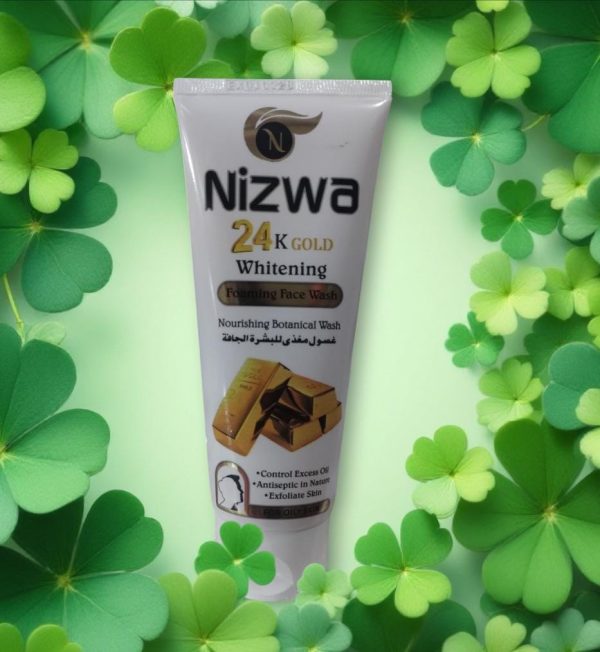 Nizwa 24k Gold Whitening Face Wash – 100ml | Brightening & Glowing Skin