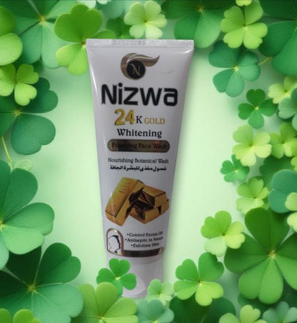 Nizwa 24k Gold Whitening Face Wash – 100ml | Brightening & Glowing Skin