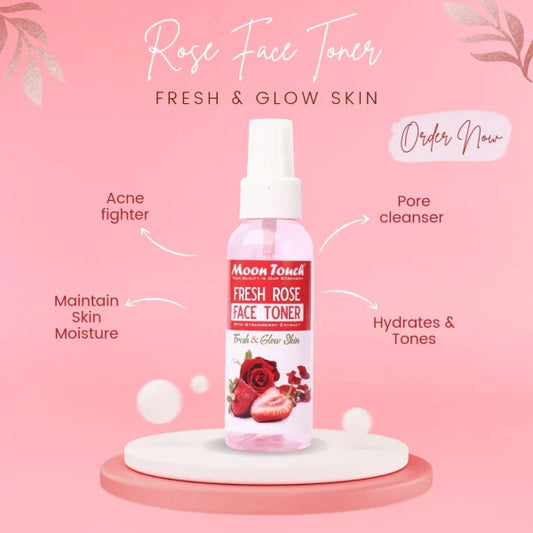 Fresh Rose Face Toner Mist (100ml)